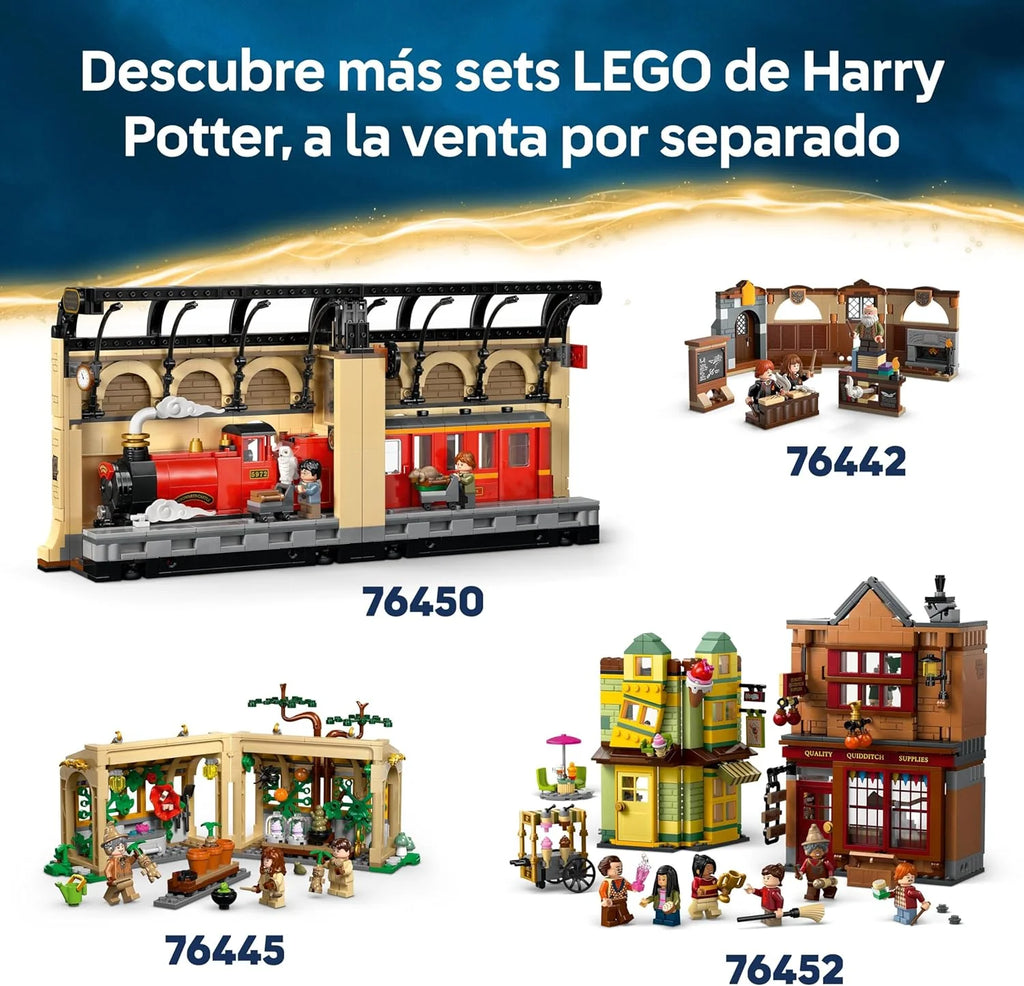 Harry Potter Castelo de Hogwarts: Torre Central – Castelo de Brinquedo com Sala das Chaves Voadoras e Xadrez Mágico – 12 Minifiguras – Presente para Crianças a partir de 10 Anos 76454