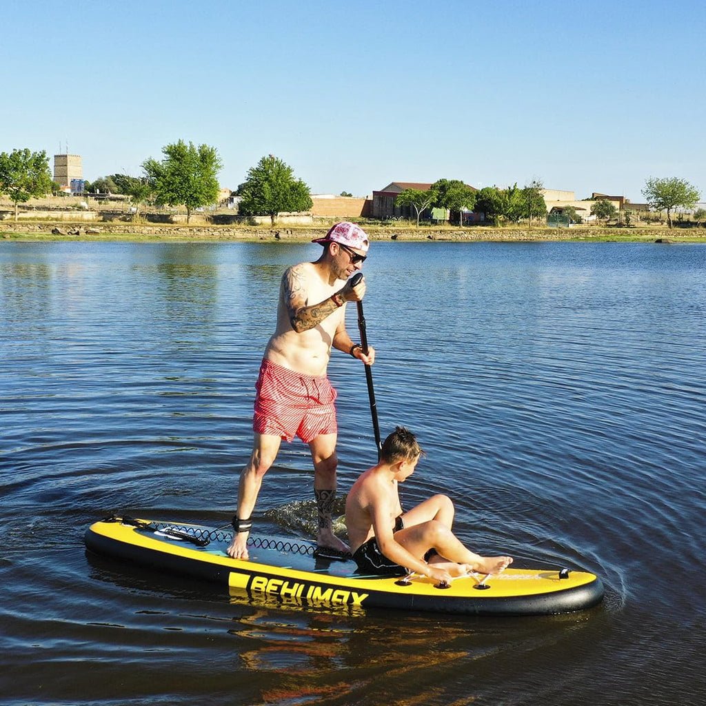 BEHUMAX - Prancha de Stand Up Paddle Inflável Be Wave Kids 8.6" Superfície Antiderrapante, Remo Destacável, 260 x 76 x 15 cm, 15 PSI, Kit Especial de Acessórios