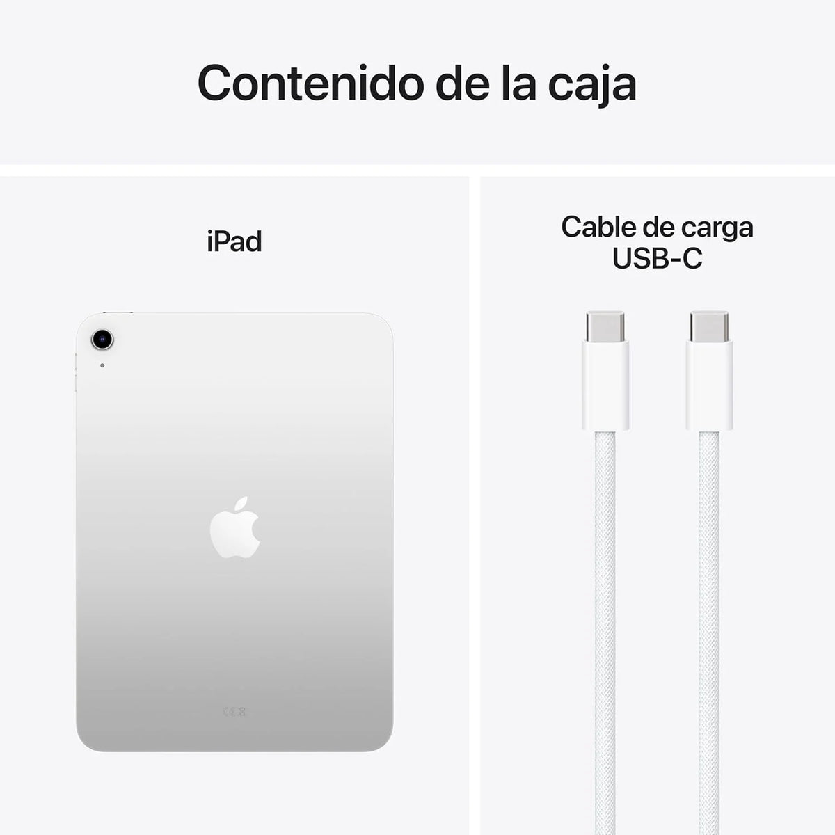 iPad de 11 polegadas: Chip A16, modelo de 11 polegadas, tela Liquid Retina, 128 GB, Wi-Fi 6, câmeras frontal e traseira de 12 MP, Touch ID, bateria que dura o dia todo – Prateado