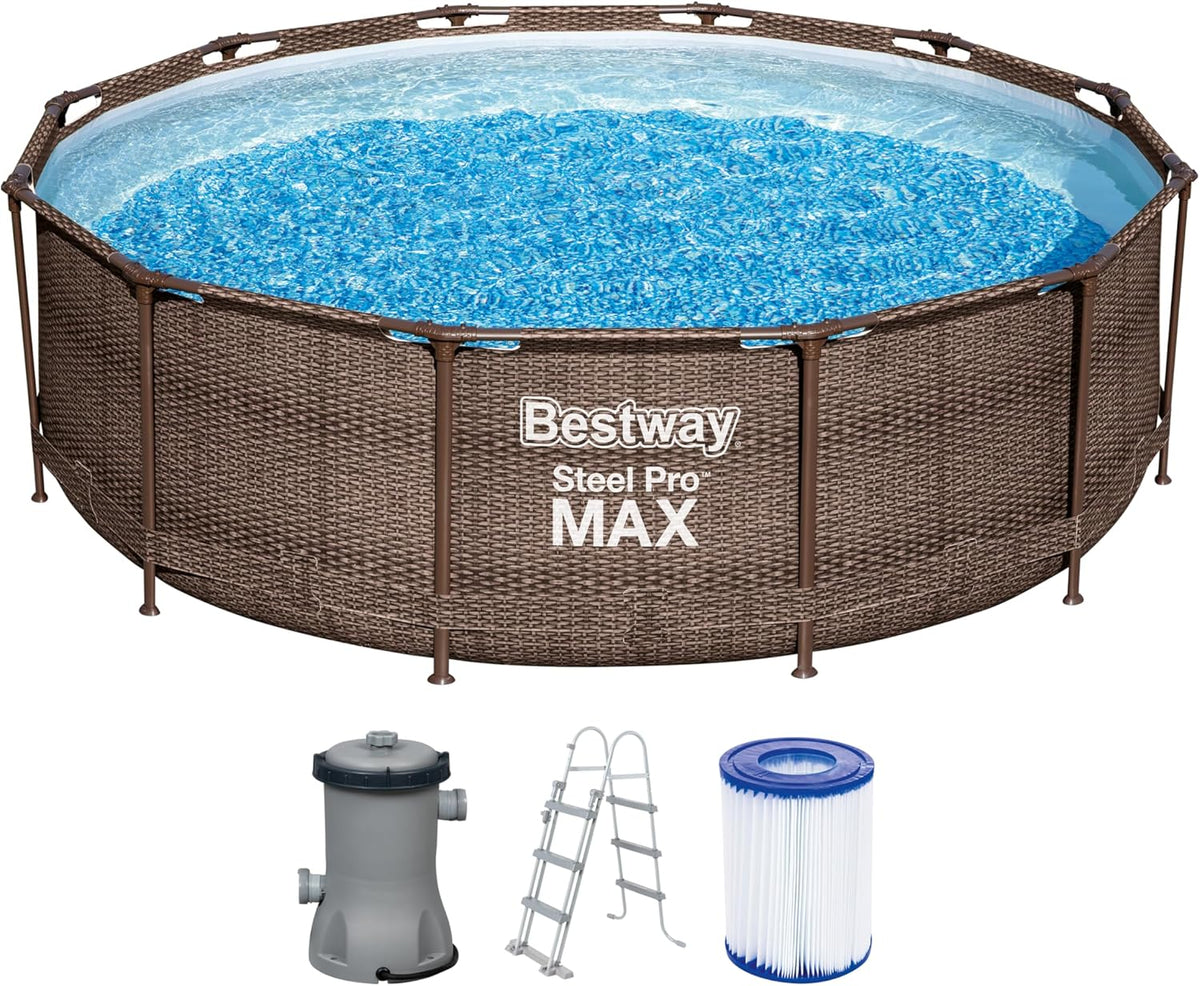 Bestway Piscina Desmontável Steel Pro Max Deluxe 366x100 Cm 56709