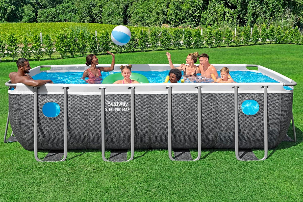 Piscina Retangular Splashview Bestway 4,88 m x 2,44 m x 1,22 m
