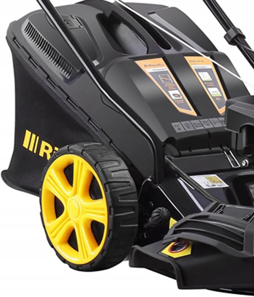 RPM 4735 Cortador de grama a gasolina, 47 cm, aço preto, 9 em 1, Multimodo, 31 kg, 7 posições, automotivo, motor OHV 146cc
