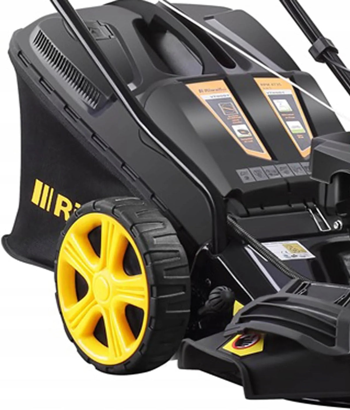 RPM 4735 Cortador de grama a gasolina, 47 cm, aço preto, 9 em 1, Multimodo, 31 kg, 7 posições, automotivo, motor OHV 146cc
