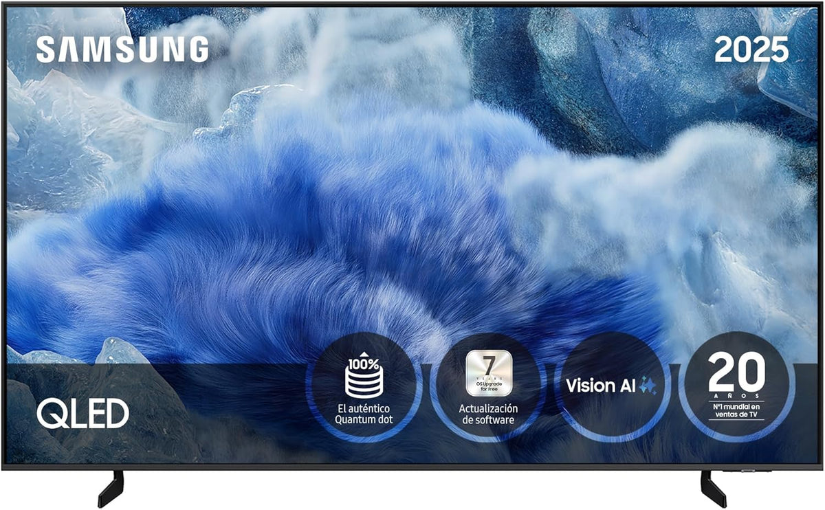 Smart TV QLED Samsung 55 polegadas QE1F 4K com Visão AI, 100% Volume de Cor com Pontos Quânticos e mais de 500 canais TV Plus