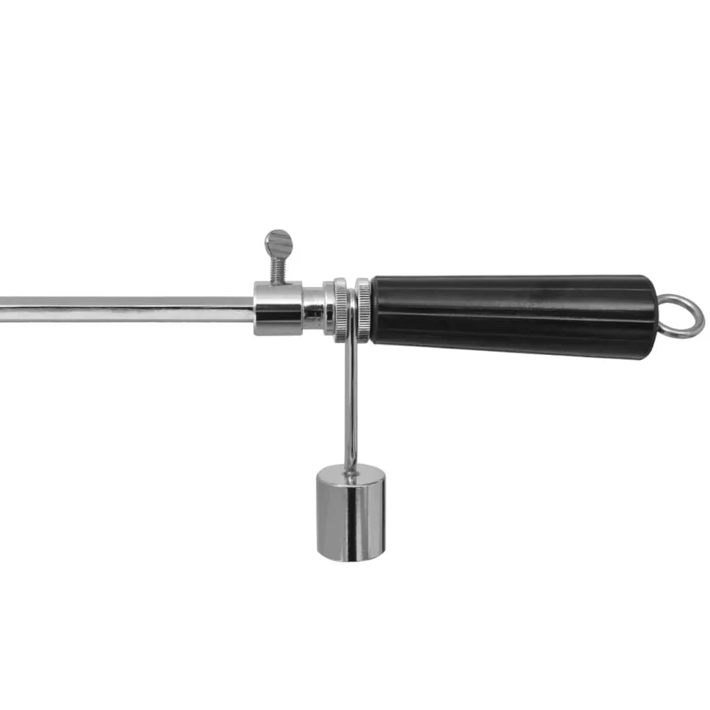 Espeto Giratório para Churrasco com Motor Profissional Aço 900 mm Vidaxl
