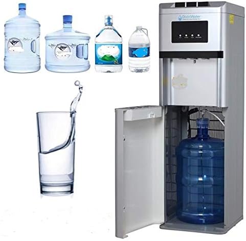 Bebedouro de água quente e fria. Bebedouro com alça ergonômica, todos os tipos de garrafões, para água quente e fria, para escritório e casa, cor cinza