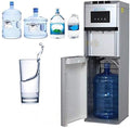 Bebedouro de água quente e fria. Bebedouro com alça ergonômica, todos os tipos de garrafões, para água quente e fria, para escritório e casa, cor cinza