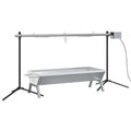 Conjunto De Churrasqueira Automática E Bandeja Vidaxl Aço Inoxidável