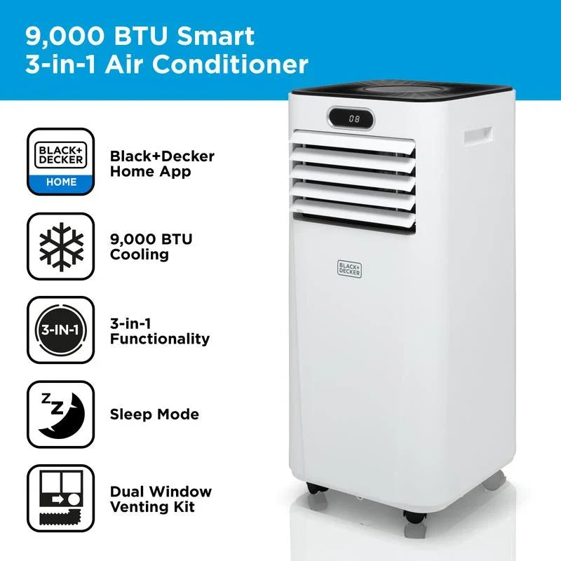 Ar Condicionado Portátil Smart Black+Decker BXAC40025GB 9000 BTUs