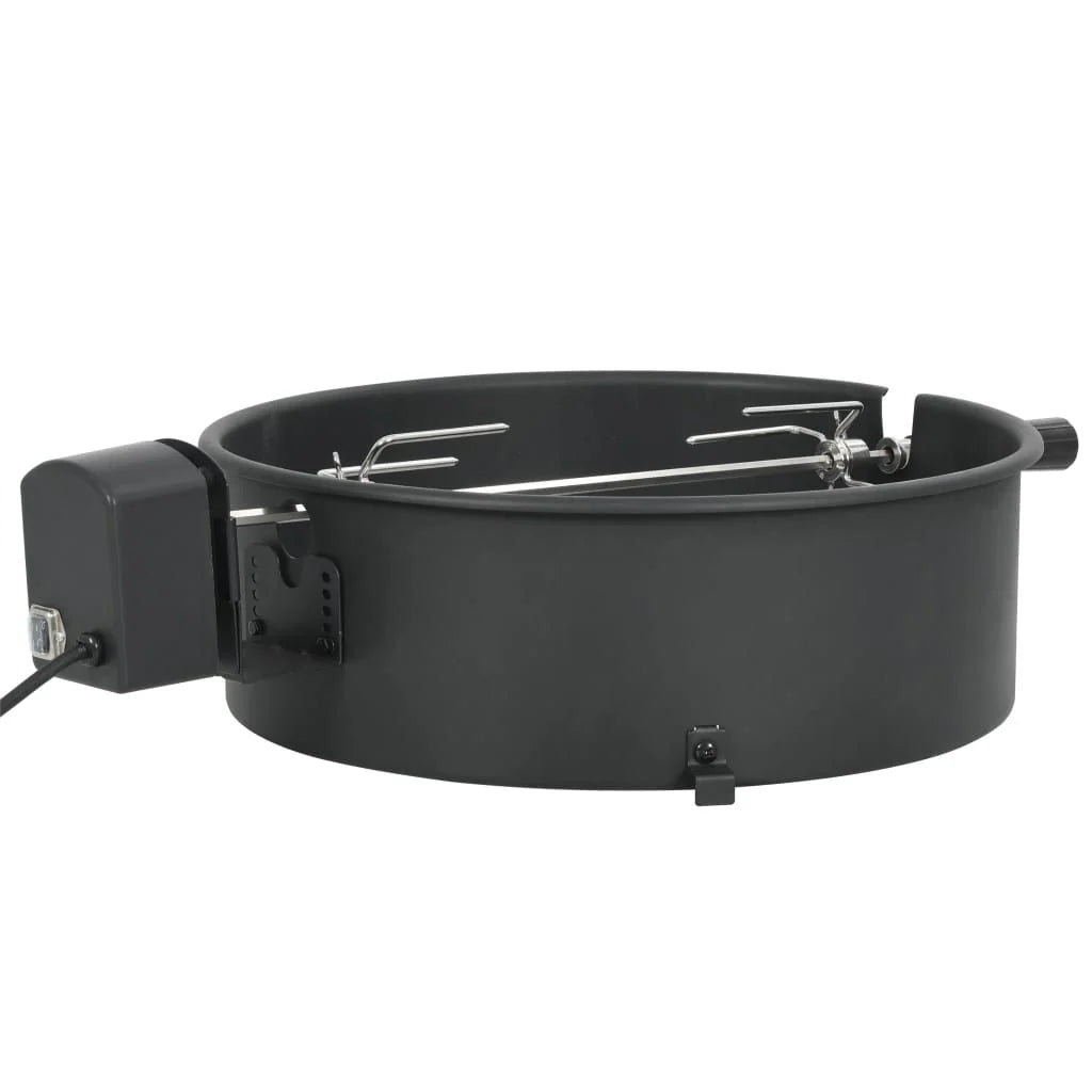 Kit De Anel Assador De Churrasco Preto 47 Cm Vidaxl