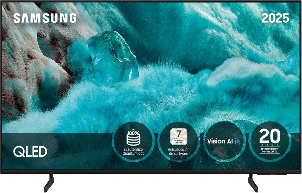 Smart TV QLED Samsung 55 polegadas QE1F 4K com Visão AI, 100% Volume de Cor com Pontos Quânticos e mais de 500 canais TV Plus