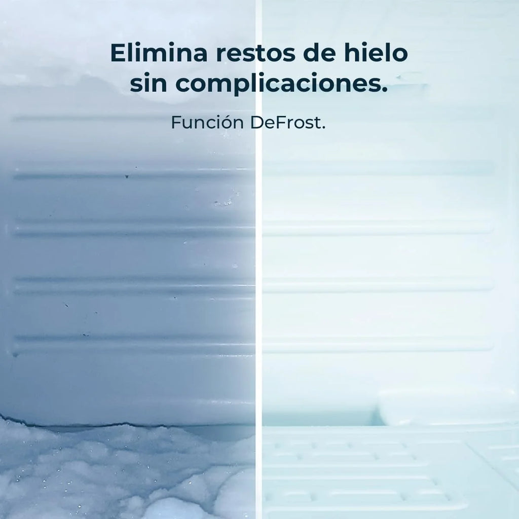 Cecotec Frigorífico Combinado 2 Portas com Dispensador de Água Bolero CoolMarket Combi 296 DF WD Dark E. 296L, 60cm de largura, Funções FastCooling, FastFreezing e DeFrost, LED interior, Inox Escuro