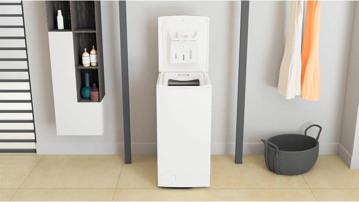 Whirlpool - Lavadora de roupa de carregamento superior 6.5 kg TDLR 65230SS EU/N branca, 1200 rpm, tecnologia 6th sense e Freshcare, motor universal, eficiência NEL D
