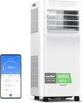 COMFEE Pinguim Ar Condicionado Portátil 9000 BTU/2300 Frigorias Breezy Cool Pro – Climatizador sem unidade exterior, Baixo Consumo, Controlo por App e Kit de Janela – Refrigera, Ventila e Desumidifica