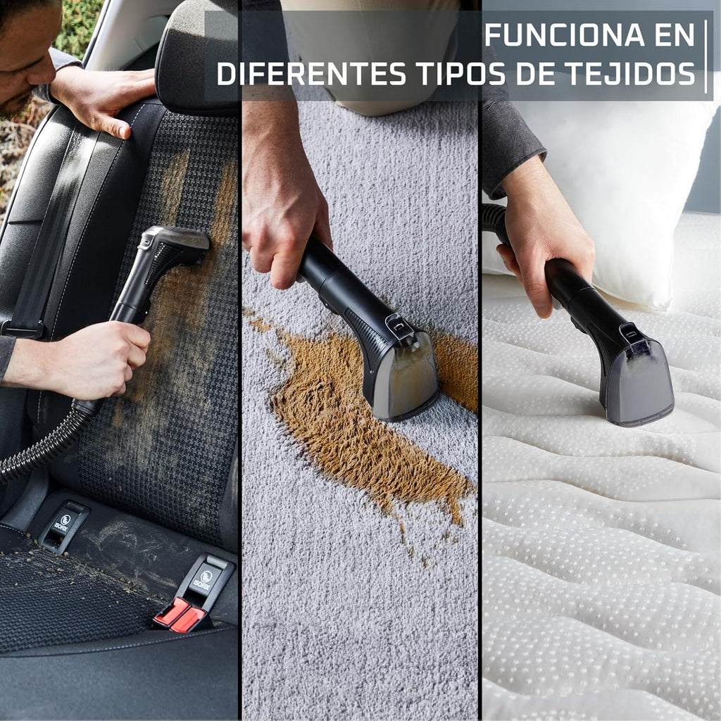 Rowenta Clean It, Extratora de carpetes e estofados, Limpeza Rápida e Fácil, Ideal para Sujeira de Animais de Estimação, Tapetes, Interior de Carros, 750w, 6acessórios, IN5020F0