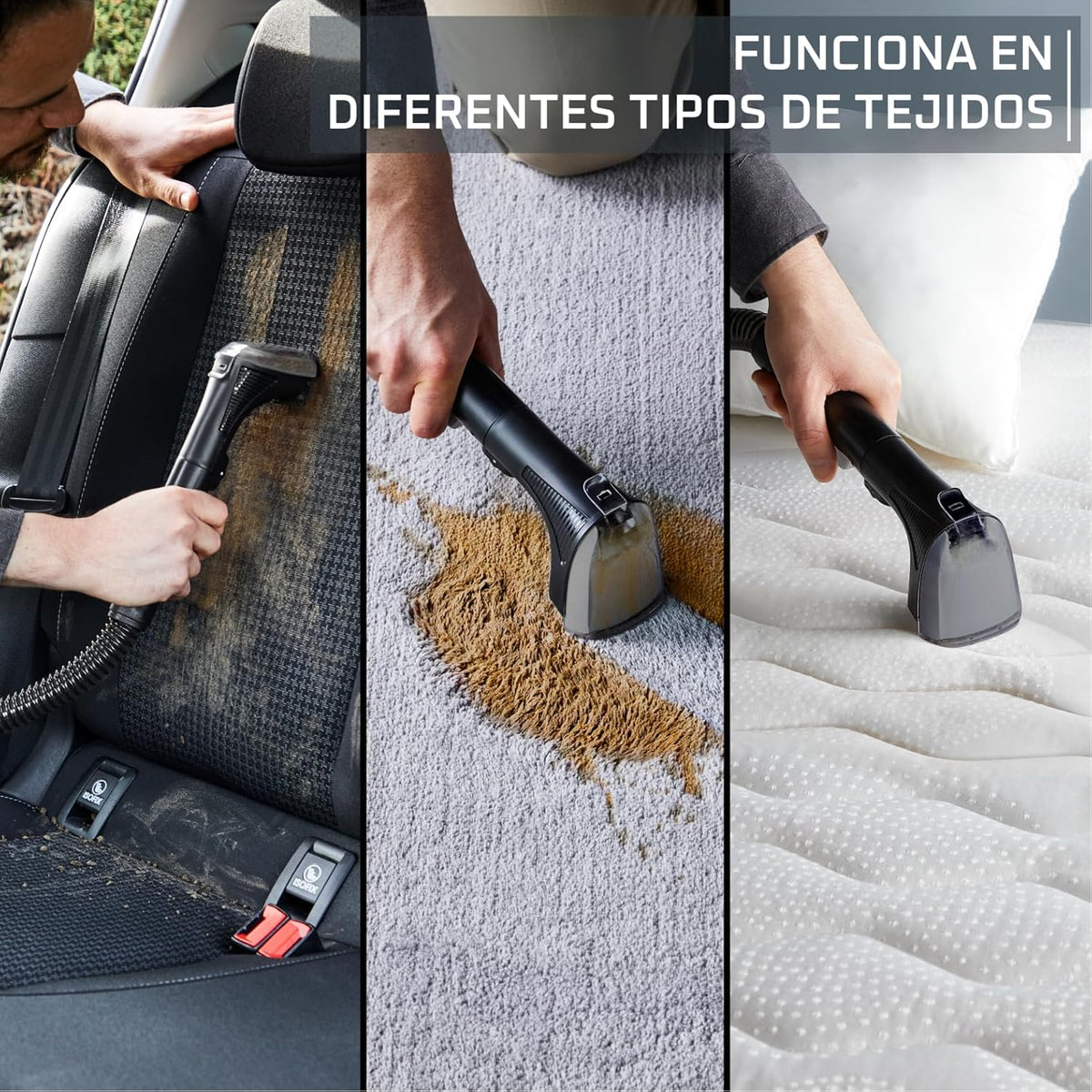Rowenta Clean It, Extratora de carpetes e estofados, Limpeza Rápida e Fácil, Ideal para Sujeira de Animais de Estimação, Tapetes, Interior de Carros, 750w, 6acessórios, IN5020F0