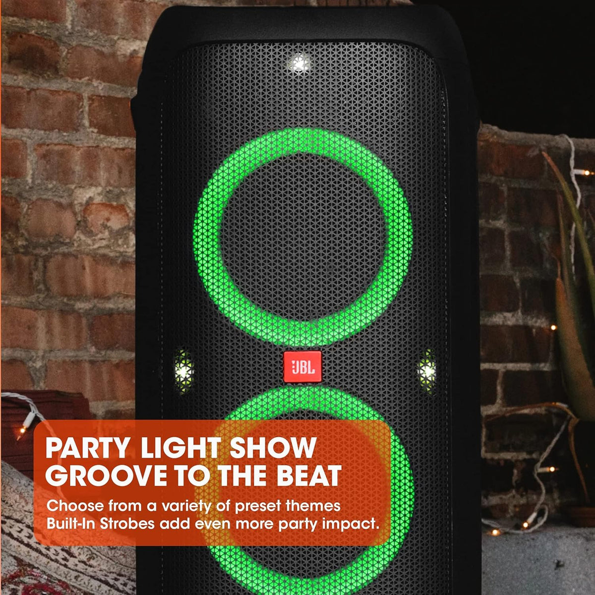 Jbl Partybox 110 JBLPARTYBOX110EU Alto-falante Bluetooth, preto, 24 x 69 x 2,5 cm