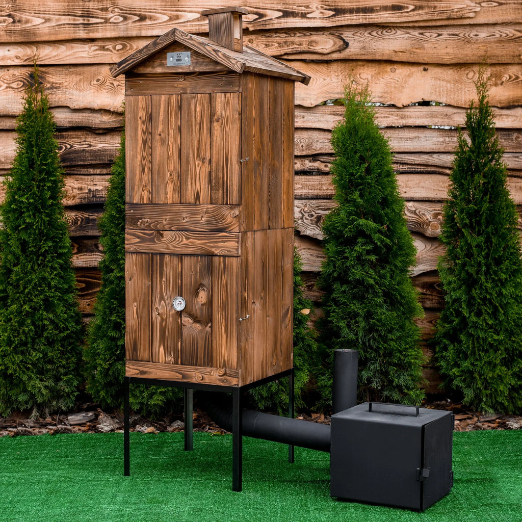 FUMÓRIO DE MADEIRA O MAIOR FORNO 4XL PARA JARDIM MAIS RECENTE IMPREGNAÇÃO x2