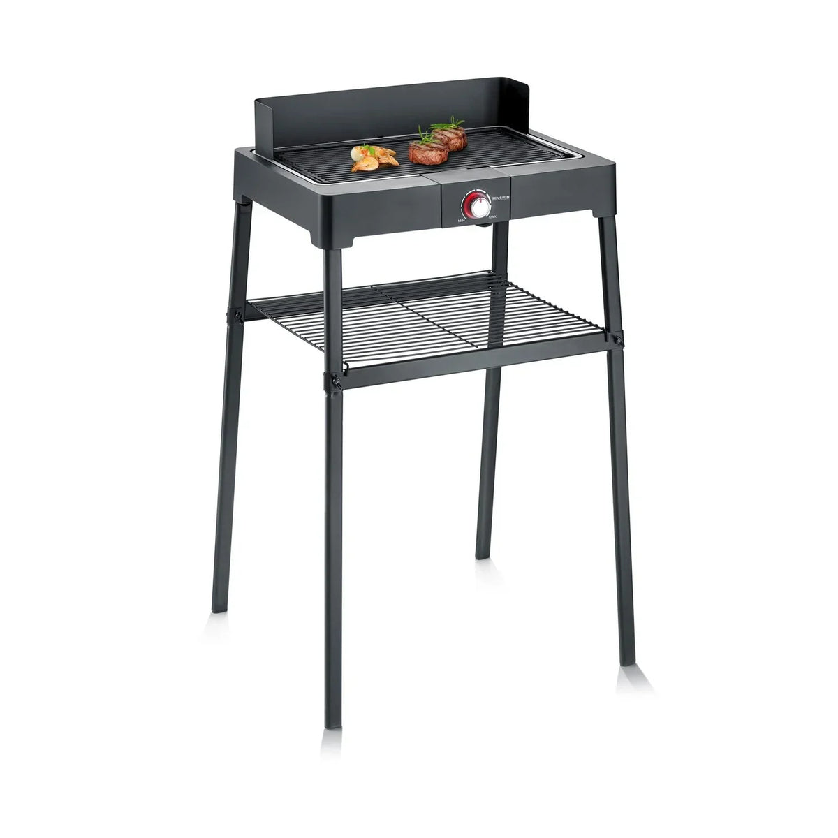 Churrasqueira Elétrica Severin PG 8568 com Suporte e Grelha Canelada 2200 W