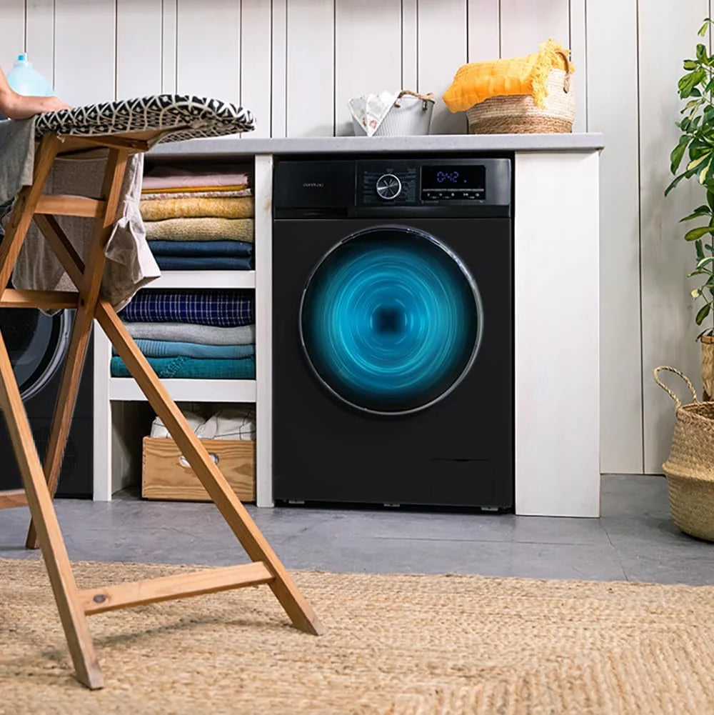 Lavadora 8Kg Carga Frontal Bolero Dresscode 8500 Inverter Steel A. 1900W, 1400 rpm, Motor Inverter Plus, Baixo Consumo, 16 Programas, SteamMax, Início Diferido, Aço