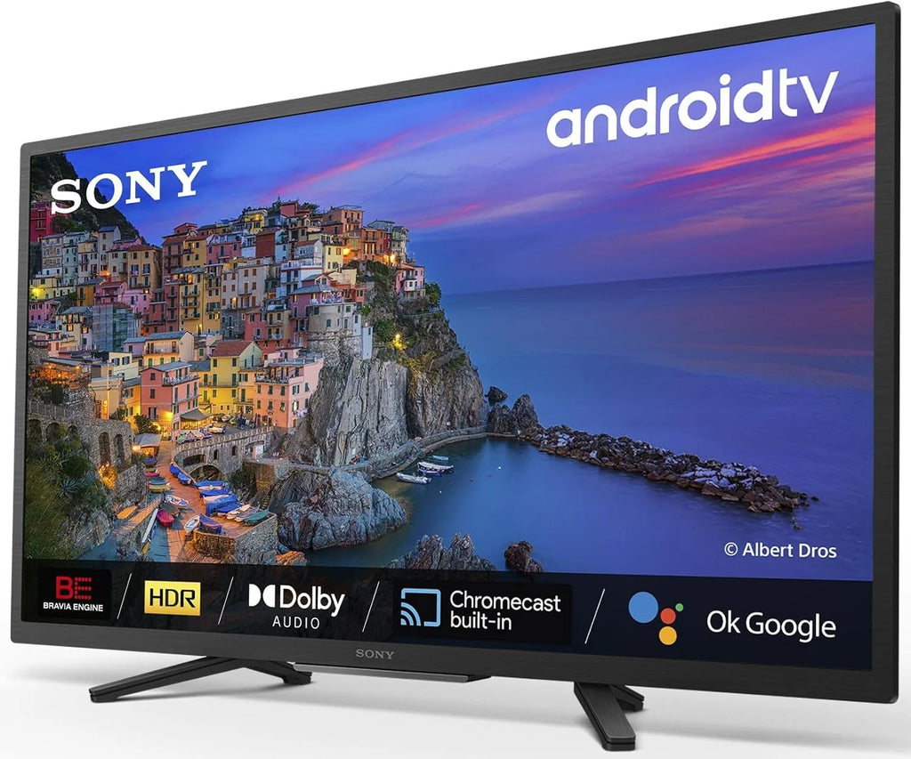 BRAVIA KD32W804 - Smart TV 32 Polegadas HD Ready (High Dynamic Range HDR, Android TV) Preto, Modelo 2022