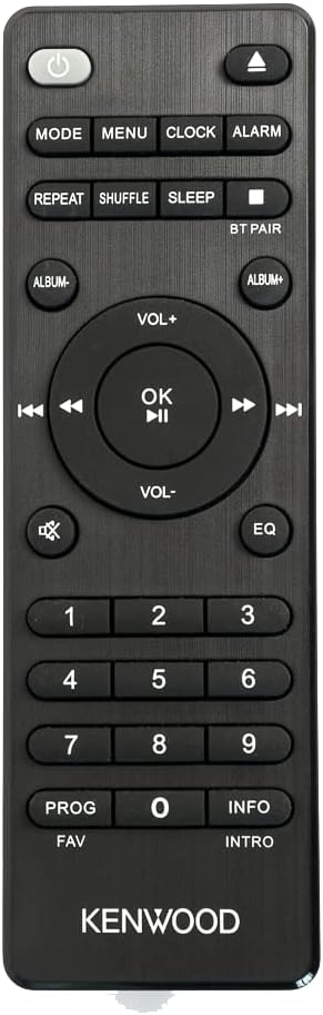 Microcadena HiFi Kenwood M-725DAB-B com CD, USB, Dab+ e Bluetooth Audio-Streaming. Cor: Preto - Mini Aparelho de Som para casa
