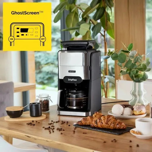 Máquina de Café Expresso com Moedor de Grãos Yoer 1520W 1,5L + Programador