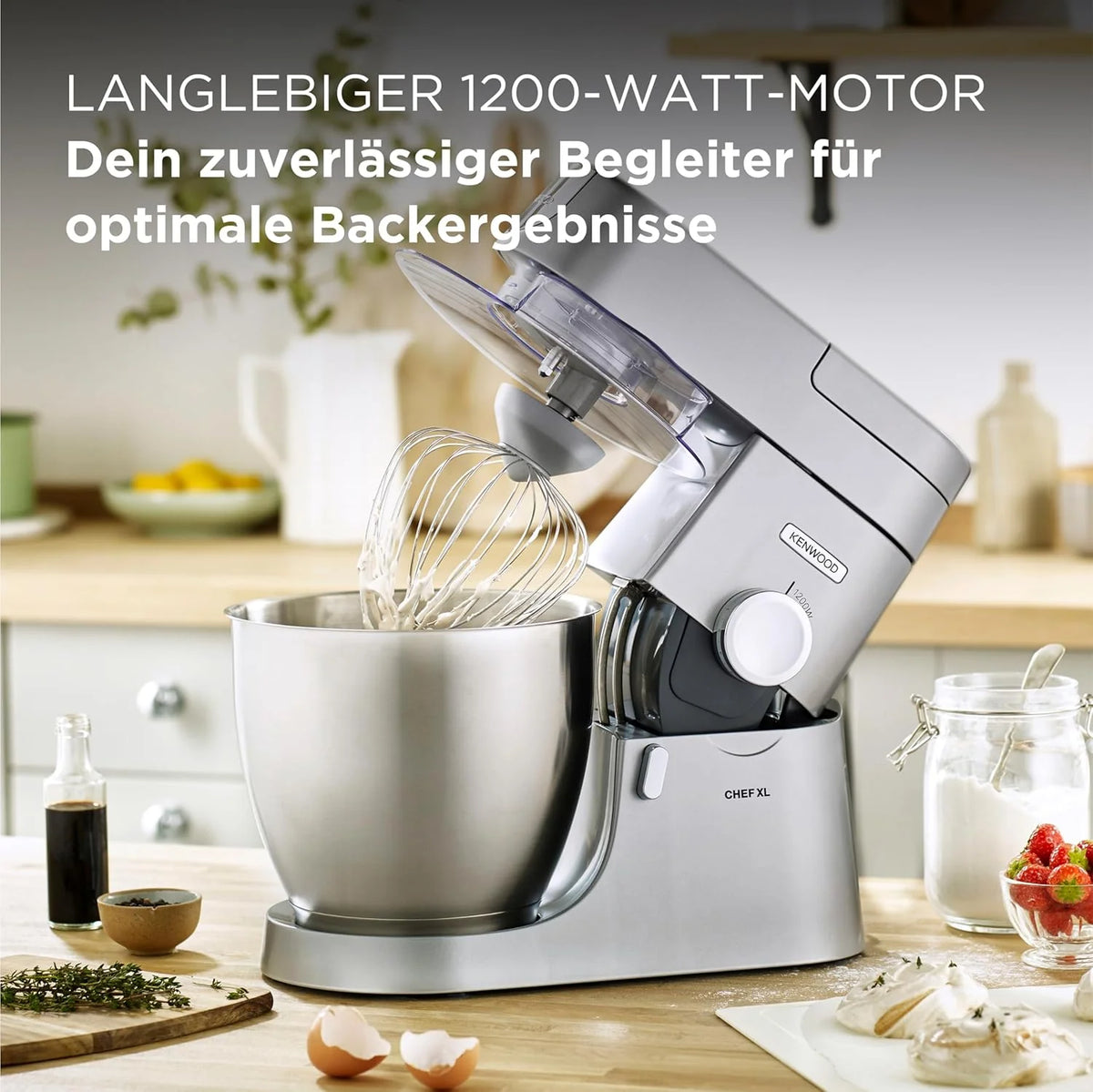 Kenwood KVL4100S Chef XL Robô de Cozinha, Aço Inoxidável, 1200 W, 6.7 L, Prateado