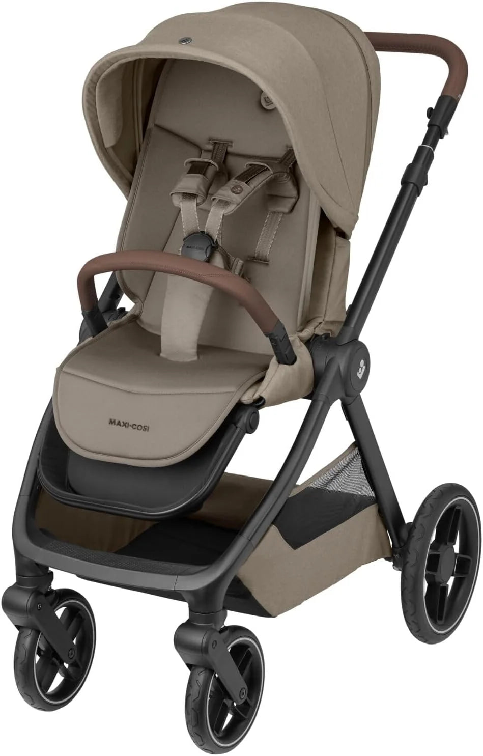 Carrinho de Bebê Maxi-Cosi Oxford, 0-4 anos, 0-22 kg, Dobra Compacta, Assento Espaçoso, Reclinação Ergonômica, Suspensão Avançada, 3 Posições de Reclínio, Cesto Amplo de 10 kg, Twillic Truffle