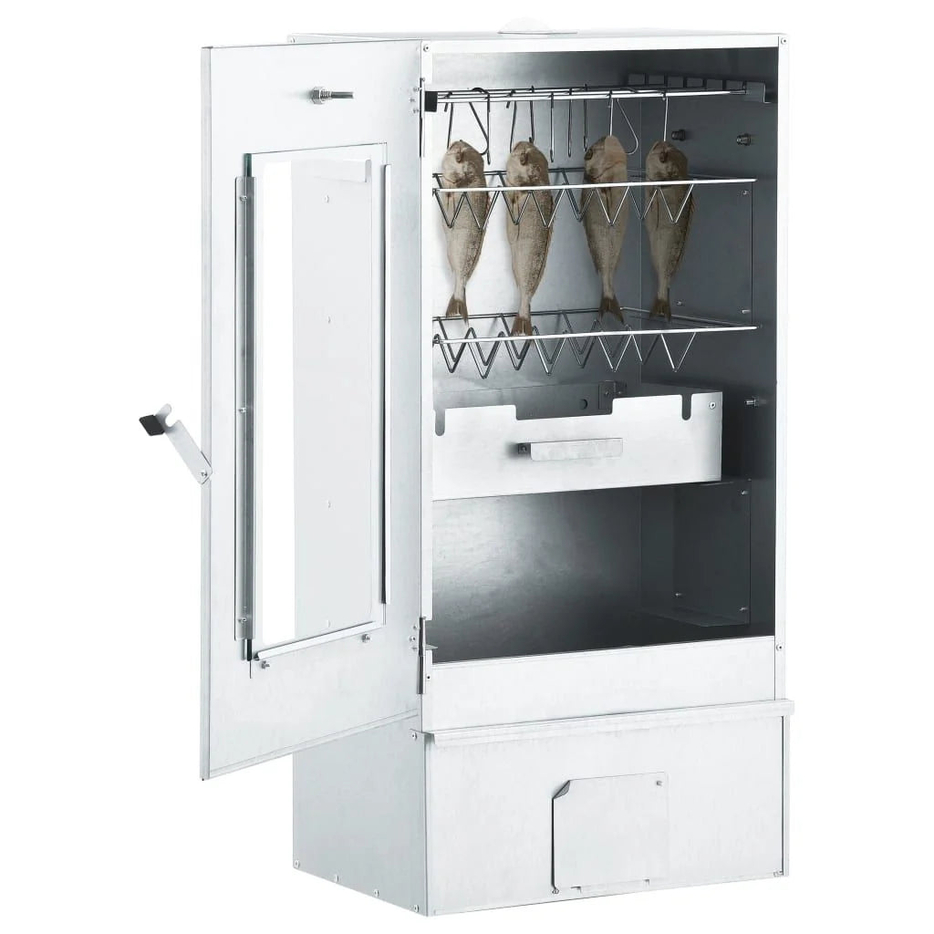 Forno Defumador Churrasqueira 1 Kg De Lascas De Madeira 44,5x29x83 Cm Vidaxl