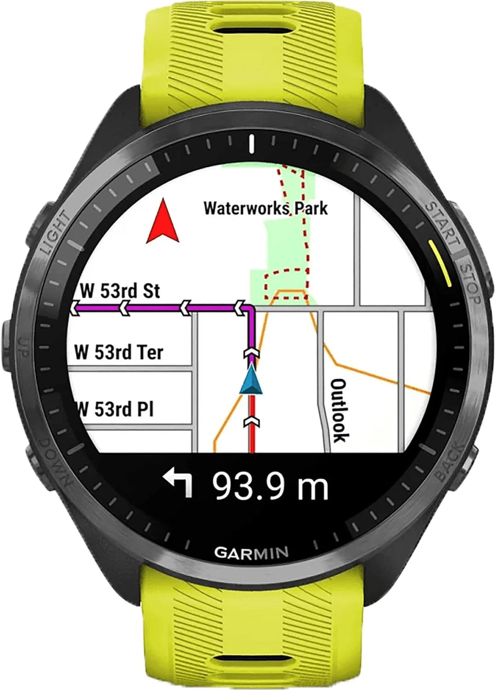 Relógio inteligente Garmin Forerunner 965 para corredores | 23 dias de duração da bateria no modo smartwatch com tela colorida e AMOLED touchscreen | Mapas integrados e métricas de treino