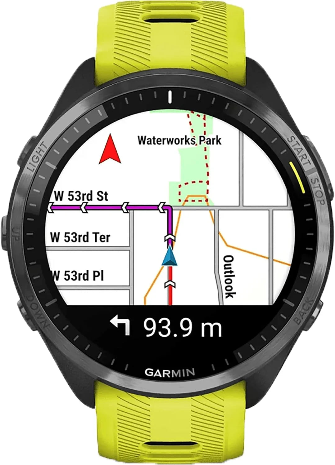 Relógio inteligente Garmin Forerunner 965 para corredores | 23 dias de duração da bateria no modo smartwatch com tela colorida e AMOLED touchscreen | Mapas integrados e métricas de treino