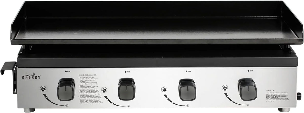 Churrasqueira a Gás BIGHORN Plancha Grill – Mesa – Portátil – 4 Queimadores
