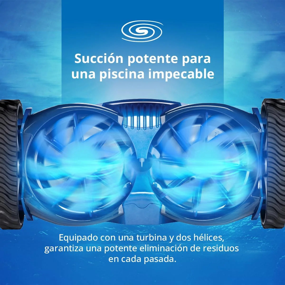 Zodiac W70668 MX8, Limpa-fundos hidráulico para piscinas enterradas de até 12 x 6 m