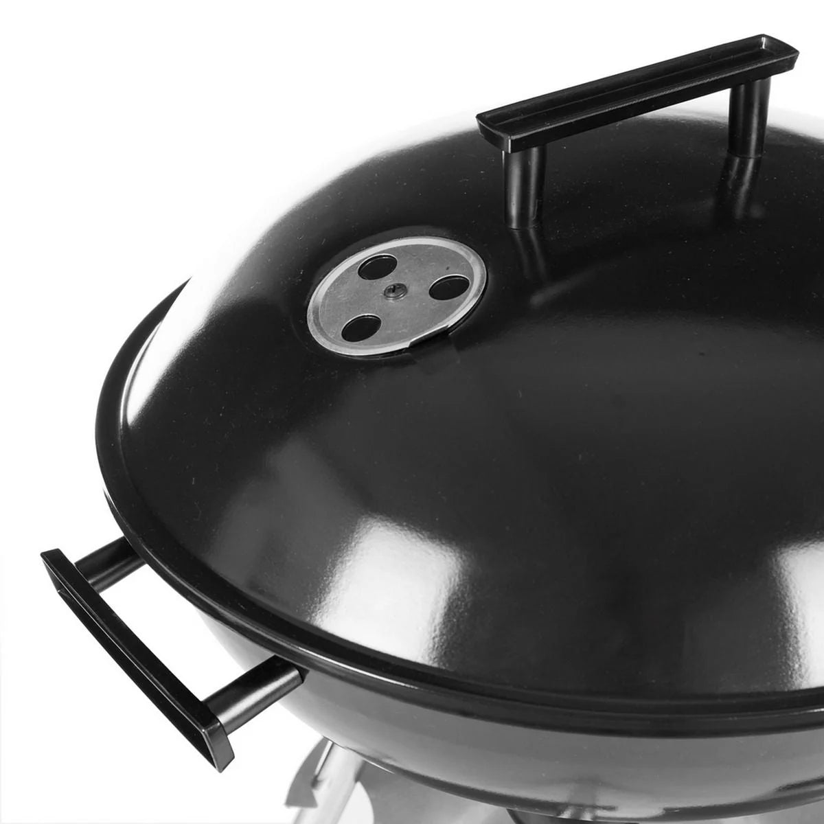 Churrasqueira Lolahome a Carvão com Grelha de Aço, 74x45x41cm, Preta