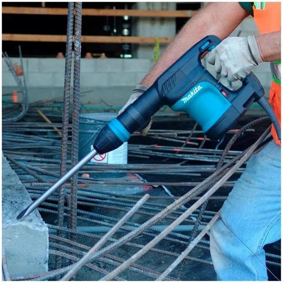 HM0870C - Martelete Demolidor Elétrico com fio Sds Max 1100W 5.1 Kg, Azul
