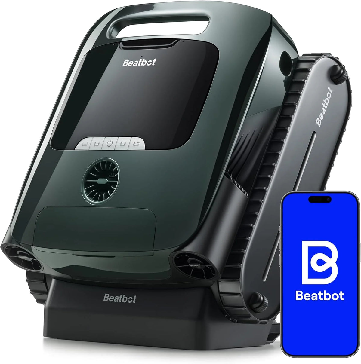 Beatbot AquaSense 2 Pro - Robô Aspirador de Piscina, Limpeza 5 em 2 Inigualável, Limpa a Superfície da Água com Navegação Remota, Estacionamento em Superfície, Clareia a Água, para Piscinas