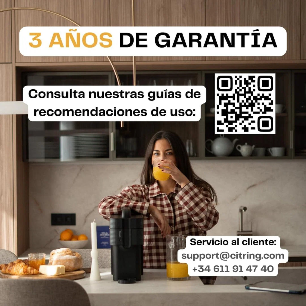 Um espremedor de laranjas elétrico automático | Seu suco pronto em menos de um minuto com apenas um botão - espremedor de laranjas feito na Espanha | Mais Rápido. Mais Limpo. Melhor (PRETO)