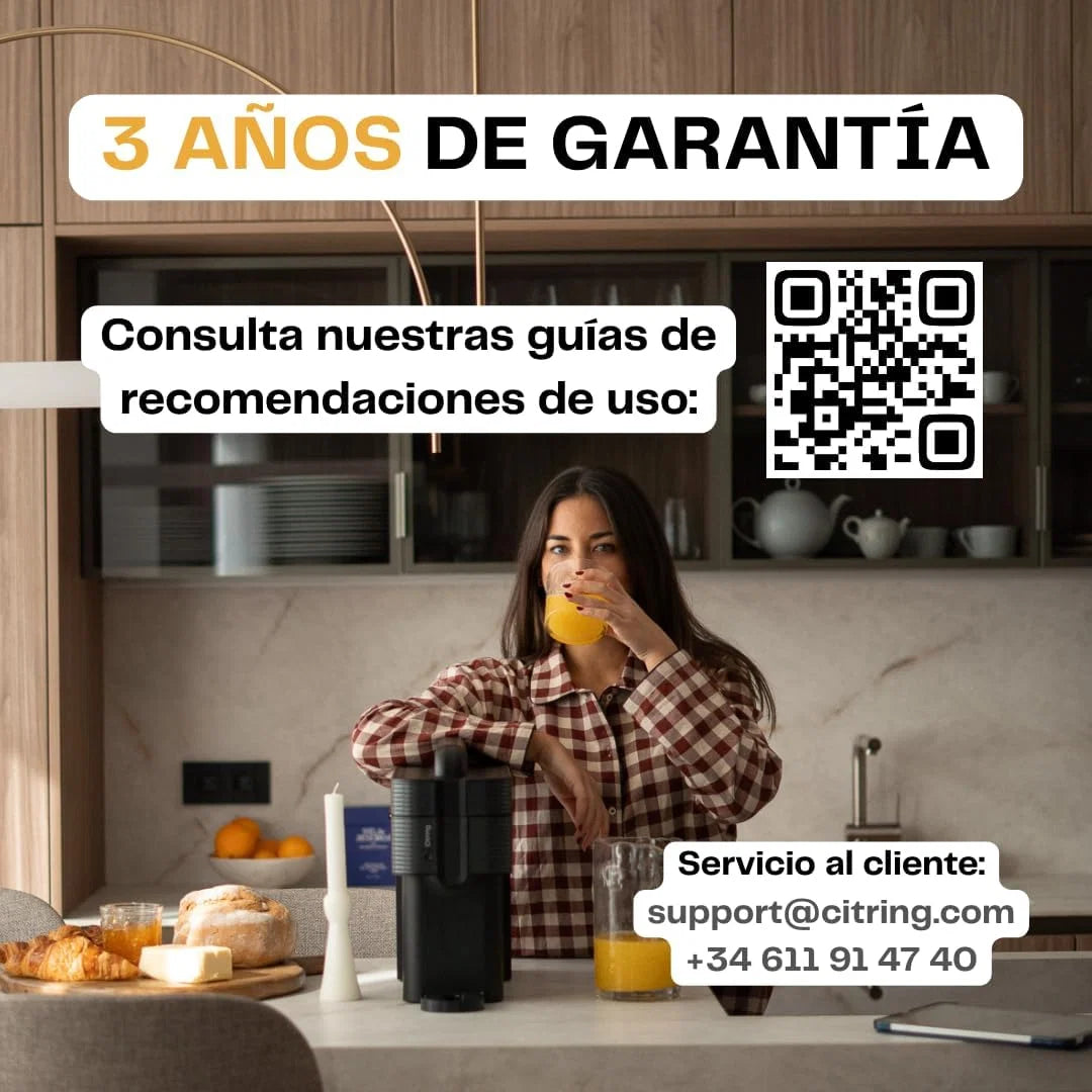 Um espremedor de laranjas elétrico automático | Seu suco pronto em menos de um minuto com apenas um botão - espremedor de laranjas feito na Espanha | Mais Rápido. Mais Limpo. Melhor (PRETO)