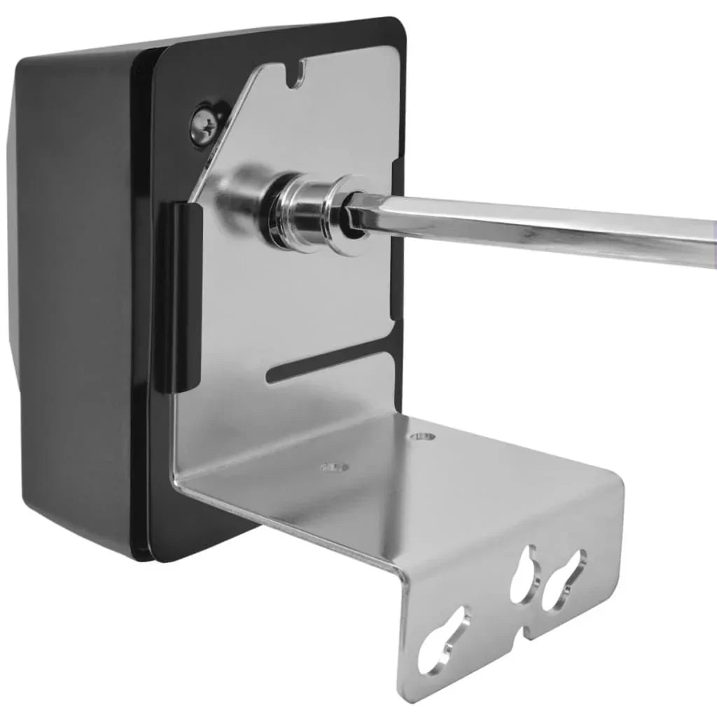Espeto Rotativo para Churrasco com Motor Aço 1200 mm Vidaxl