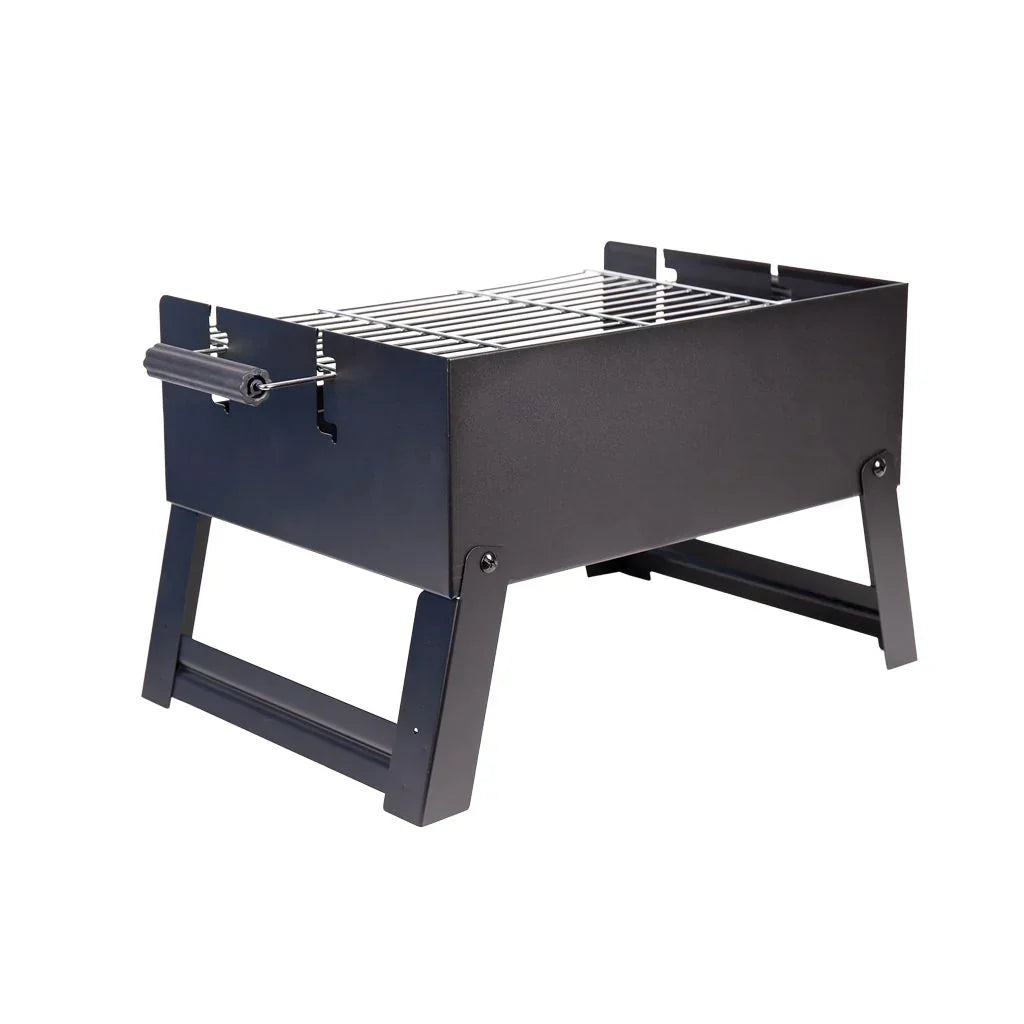 Churrasqueira a Carvão Portátil Cofan | Grelha de Aço Cromado | Churrasqueira Dobrável | Com Alças Laterais | Ideal para Camping, Jardim e Varanda | Medidas: 45,5 X 34,5 X 31,5 Cm