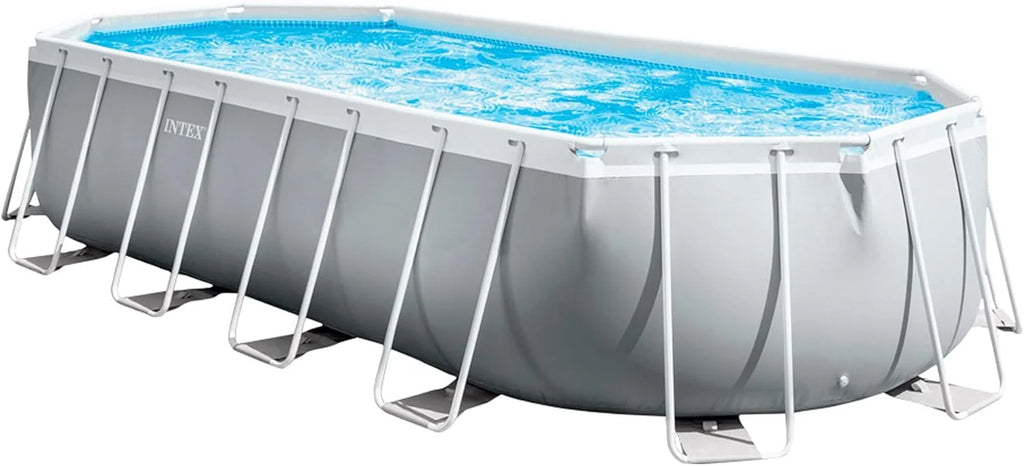 Intex 26798NP - Piscina Desmontável Oval Intex Prism Frame 610x305x122 cm com Bomba Filtrante