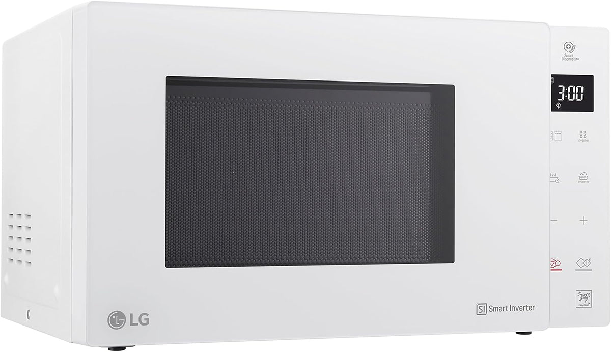 Forno Micro-ondas LG MH6535GIS com Tecnologia Inverter e Grill de Quartzo, 25 Litros de Capacidade, 1000 W, Programas Automáticos, Níveis de Potência Ajustáveis para Cozimento Ideal e Função EasyClean, Preto