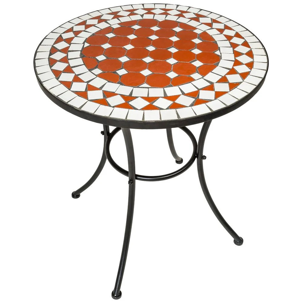 Conjunto de Mesa Ø 60cm + 2 Cadeiras Mosaico