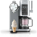Máquina de Sorvete e Iogurte Ninja CREAMi Scoop & Swirl, com 2 Copos, 13 Funções, Faz Sorvete, Sorvete Cremoso, Gelato, Sorvete de Frutas, Smoothie e Mais, Opção Bônus, Prata, NC701EU