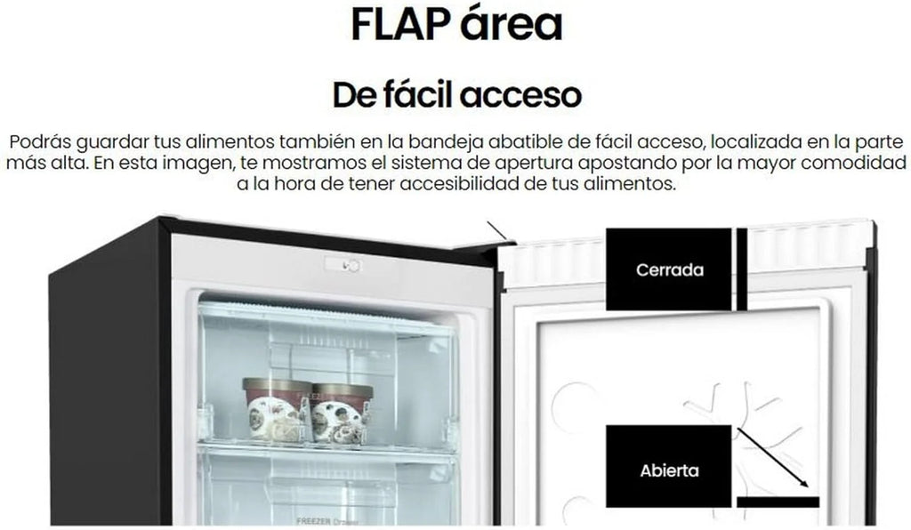 INFINITON Congelador Vertical CV-140L25XEQ, 145 Litros, E, Função Congelamento Rápido, Congelador 4****, Gaveta com Aba, Puxador integrado, Porta reversível, Inox