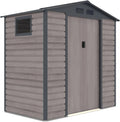 Gardiun Caseta Metálica Surrey 2,71 m2 Exterior 213x127x211 cm de Aço com Janela Lateral e Efeito Madeira