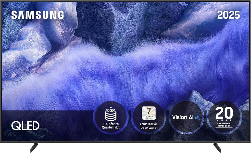 Smart TV QLED Samsung 55 polegadas QE1F 4K com Visão AI, 100% Volume de Cor com Pontos Quânticos e mais de 500 canais TV Plus