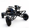 Kart Elétrico 48V para Adultos e Crianças - Motor 2000W (20-60 km/h), Pneus Todo Terreno 6'', Bateria 10.4Ah (Autonomia 19+ km), Capacidade 200 kg, 3 Modos de Velocidade, Luzes LED