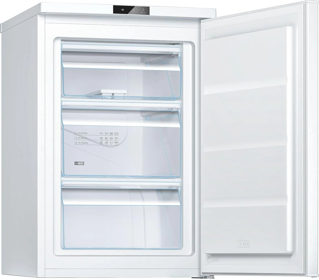 Bosch GTV15NWEB - Freezer de Embutir (Série 2 - 83 L, 3 Gavetas de Congelamento, 85 x 56 cm), Branco